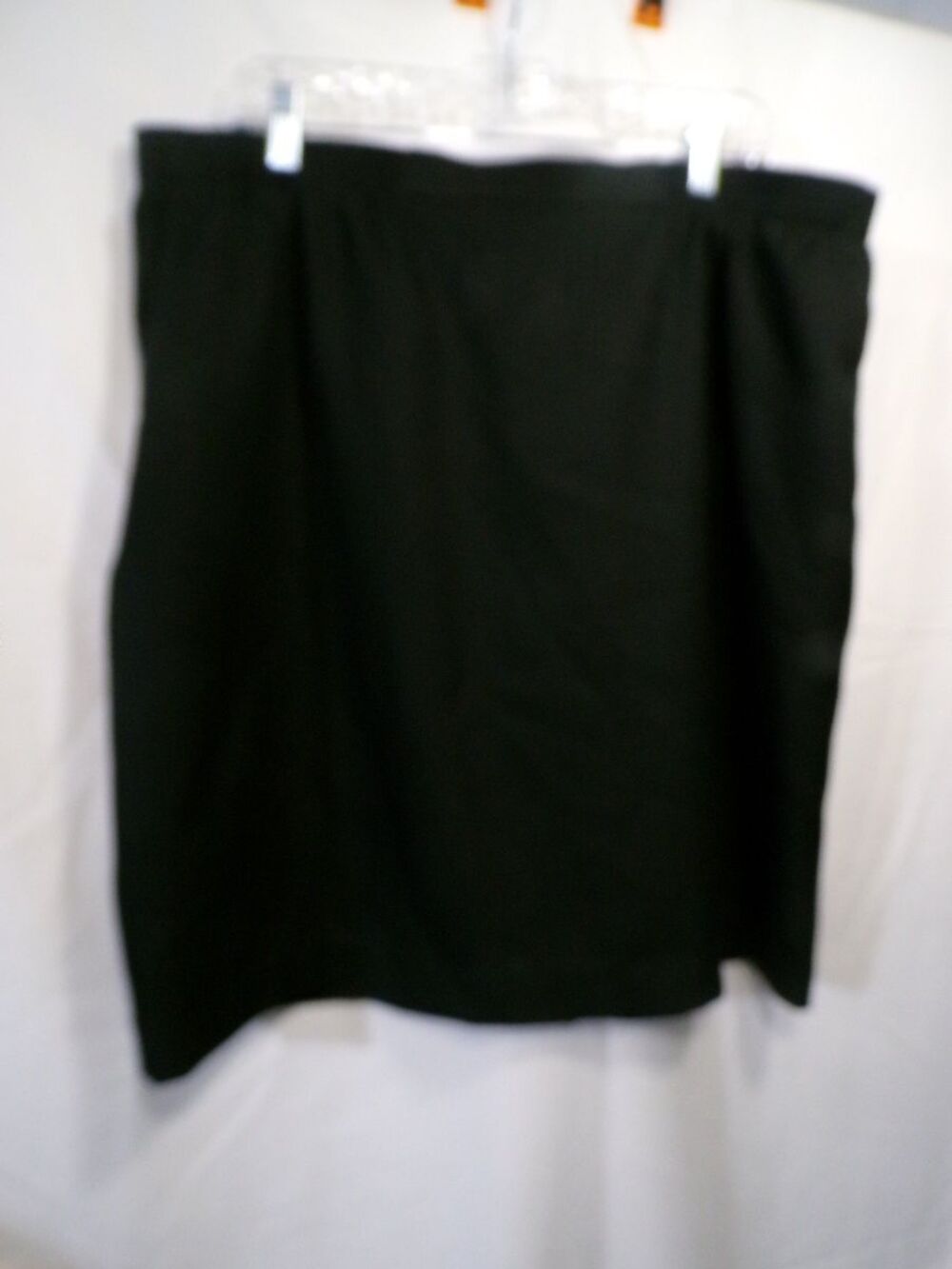 Alfred Dunner Women's Skirt 16W Black Straight Pencil Knee Length